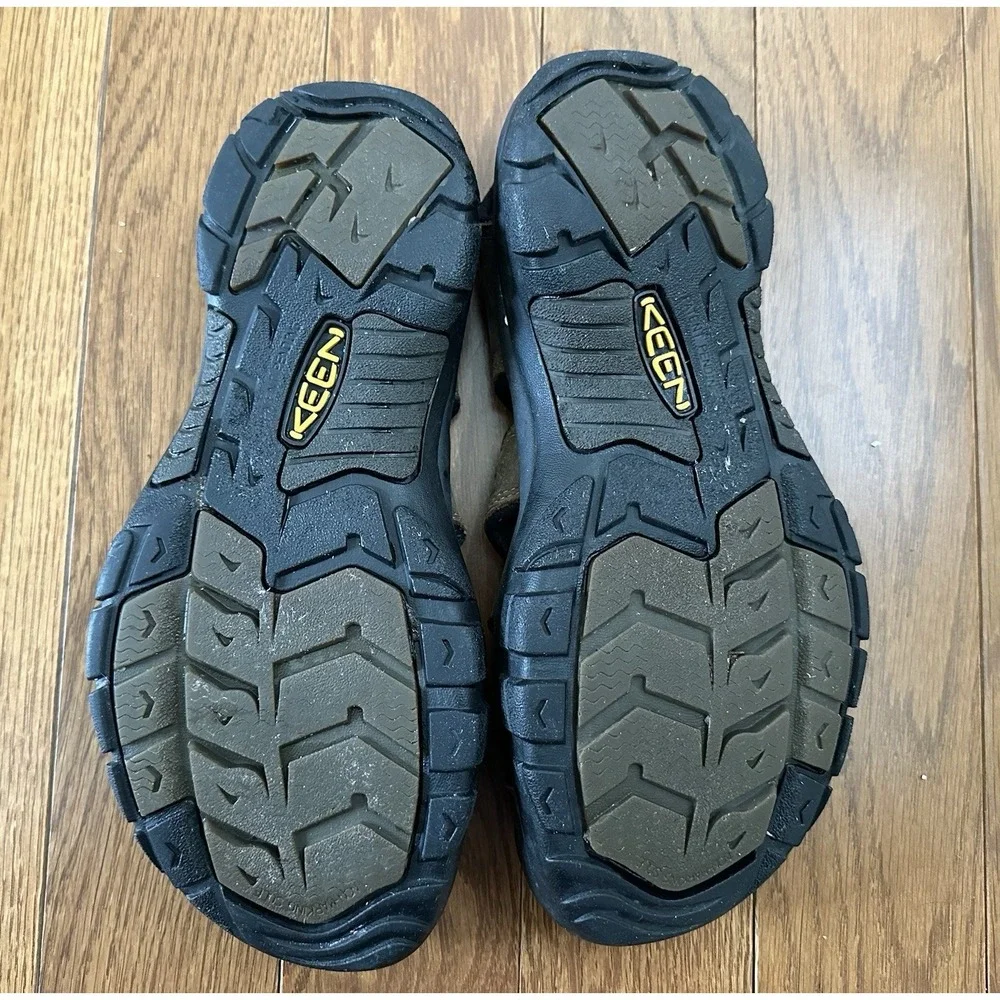 KEEN Sandals Brown Newport Fisherman Leather Hiking Outdoor 1001870 Men's 10